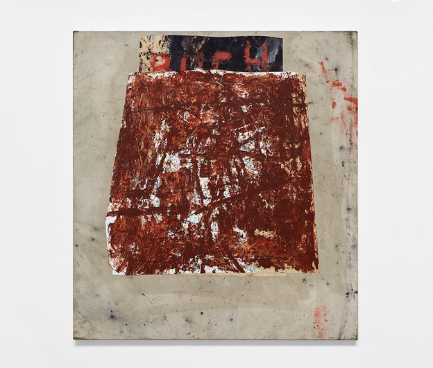 Marco Salvetti, st(22_11), 2022, olio e pastelli su carta su tela, cm 70x65