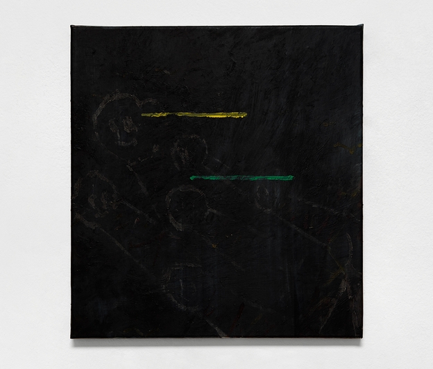 Marco Salvetti, st(22_23), 20223, olio su carta su tela, cm 46x43