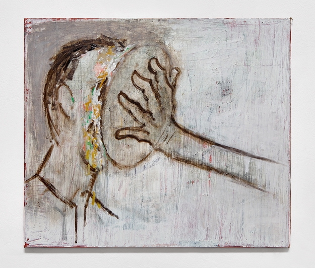 Marco Salvetti, st(23_12), 2023, olio su carta su tela, cm 60x70