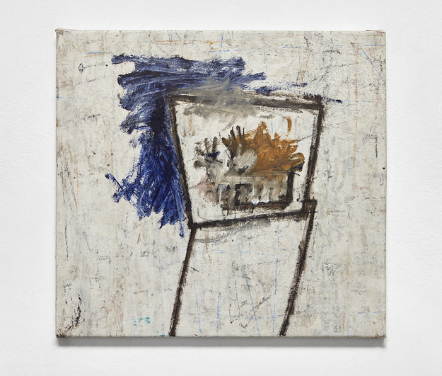 Marco Salvetti, st(24_02), 2024, olio su carta su tela, cm 50x53