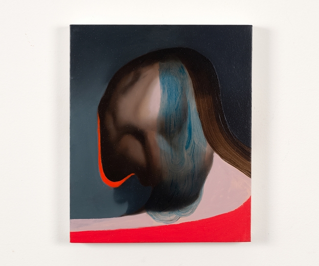 Giuliano Sale, Sad Little Portrait, 2022, olio su tela, cm 30x25